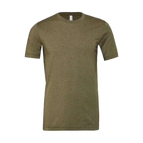 Bella+Canvas 3001CVC marškinėliai, L, Heather Military Green image 1