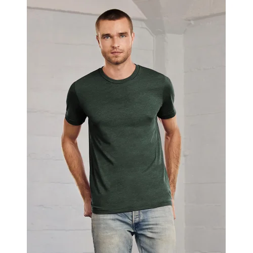 Bella+Canvas 3001CVC marškinėliai, L, Heather Military Green image 2
