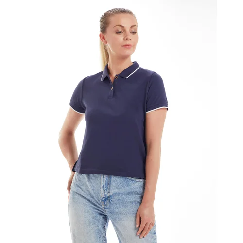 Moteriški polo marškinėliai Mantis M192 - M, Heather Grey Melange/White image 2