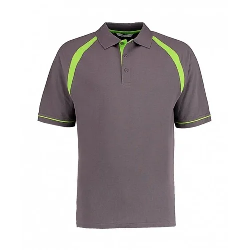 Vyriški Kustom Kit KK615 marškinėliai trumpomis rankovėmis - S, Charcoal/Lime image 1