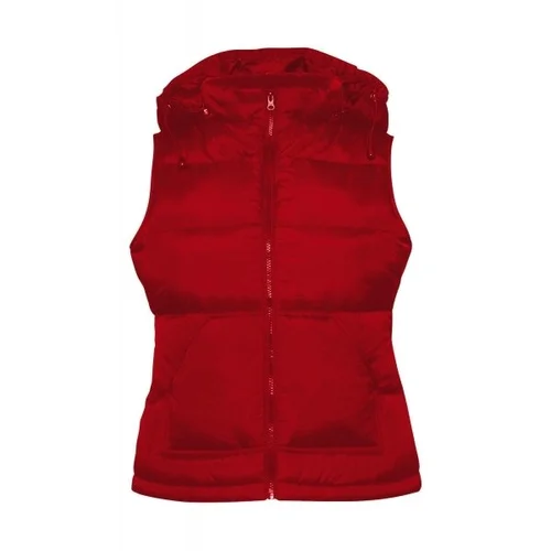 B&C JW935 moteriška dygsniuota liemenė su gobtuvu 2XL Balta image 1