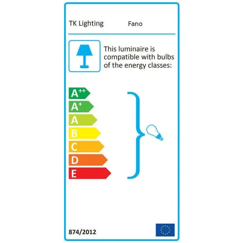 TK Lighting Fano Toršeras 60 W image 2