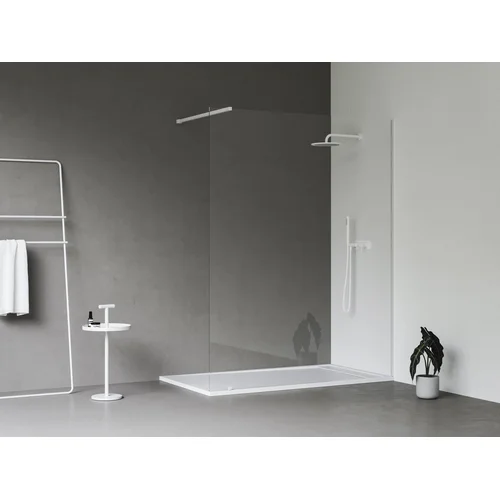 Walk-In Wall Set 160, balta matinė+stiklas Transparent image 2