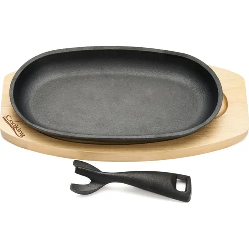 HEINNER HR-YT-995 Keptuvė ketaus 24 cm su medine baze image 2