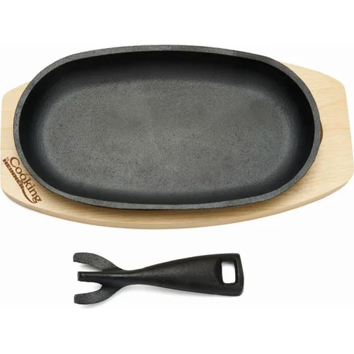 HEINNER HR-YT-995 Keptuvė ketaus 24 cm su medine baze image 3