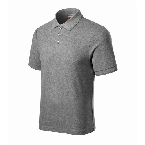 Vyriški Malfini R22 polo marškinėliai L, Dark gray melange image 1