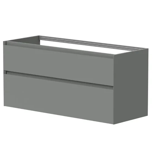KAME LOFT Spintelė po dvigubu praustuvu 120 cm Šviesiai pilka image 1