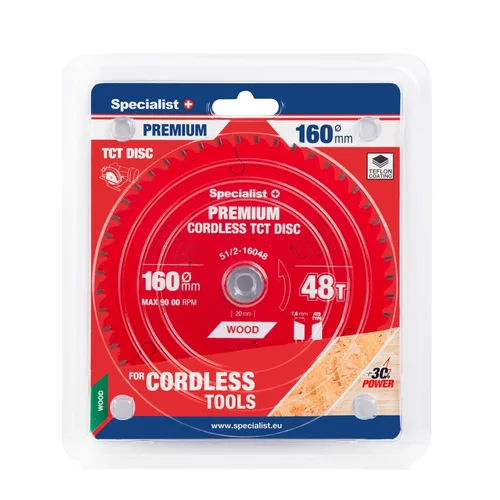 Specialist+ Cordless PREMIUM Pjovimo diskas 160x48Tx20mm image 1