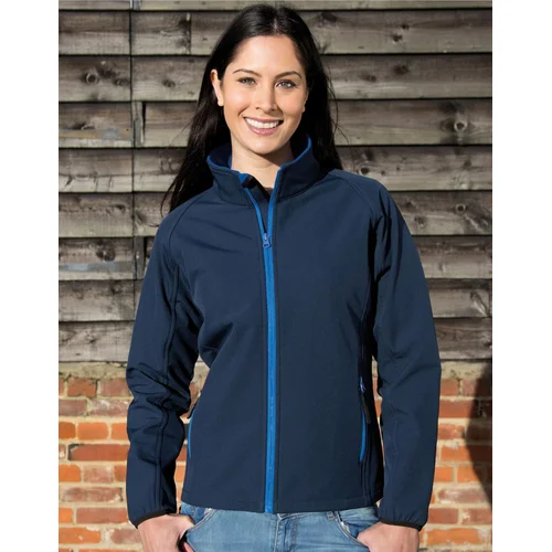 Moteriška Result R231F Softshell striukė, L (14), Navy/Royal image 2
