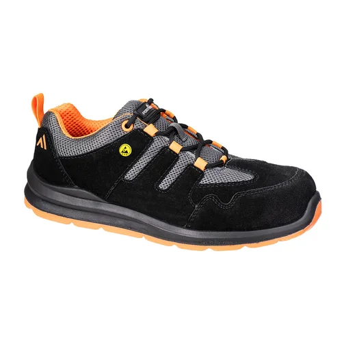Odiniai apsauginiai PORTWEST FE07 pusbačiai - 44, Black/Orange image 2