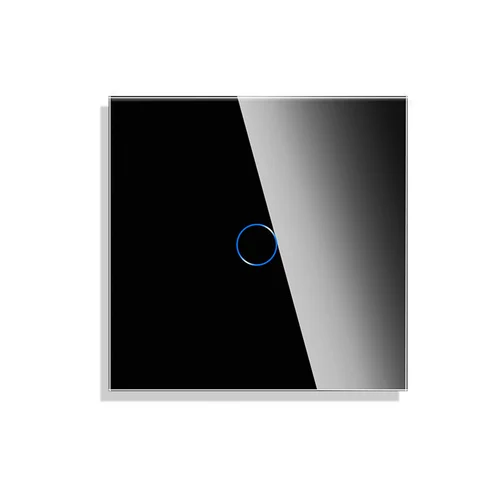 Feelspot Vienpolis sensorinis jungiklio dangtelis, juodas, 47x47 mm image 1