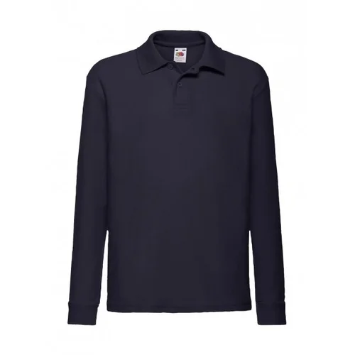 Fruit of the Loom 63-201-0 vaikiški polo marškinėliai, ilgomis rankovėmis - 104 (3-4), Heather Grey image 1