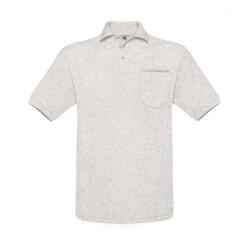 B&C PU415 polo marškinėliai su kišenėle 2XL Balta image 1
