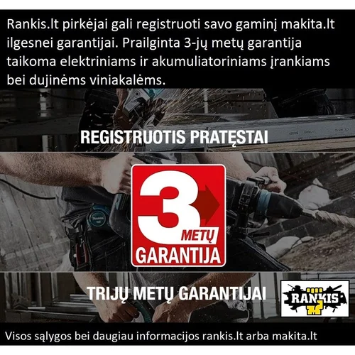Makita UC015GZ 40 V Be baterijų ir įkroviklio image 2