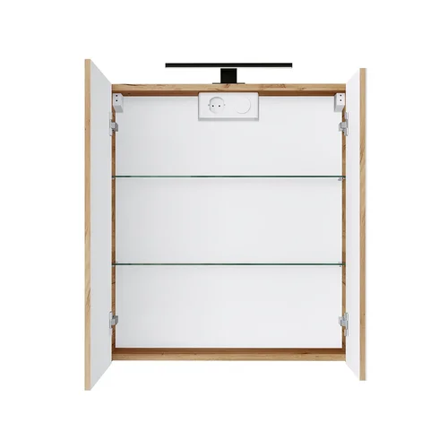 Riva SV60C-2 Pakabinama vonios spintelė Gold Craft Oak image 2
