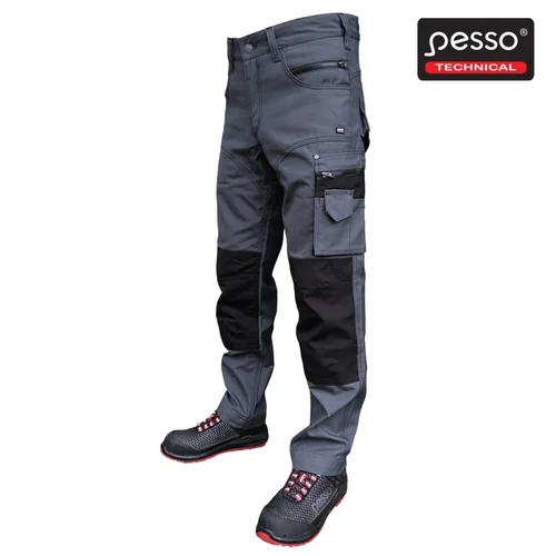 PESSO KDCP Darbo kelnės iš Canvas audinio, pilkos, 50 image 1