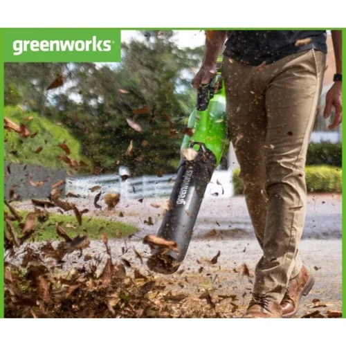 Greenworks GD40ABII 40V akumuliatorinis pūstuvas image 2
