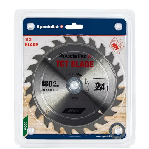 Medienos pjovimo diskas SPECIALIST+, 180x24Tx30/20/16mm image 1