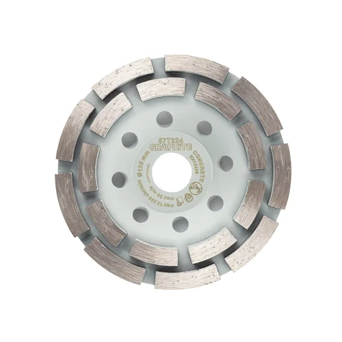 GRAPHITE Deimantinis šlifavimo diskas 2-segmentiniai 125 x 22,2 mm sausa image 1