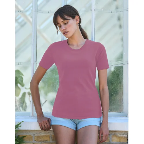 Moteriški medvilniniai Tee Jays 580 marškinėliai - S, Powder Grey image 2