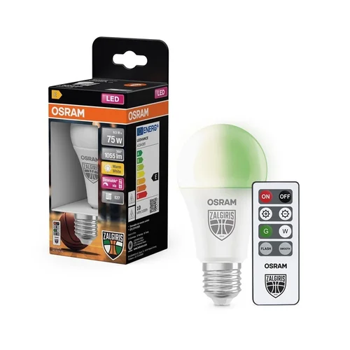 Osram LEMP LED A75 9.5W E27 27KGR 1055LM ŽAL image 3