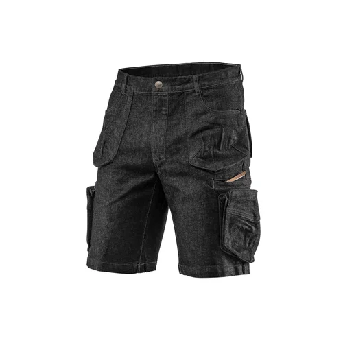 NEO DENIM BLACK trumpi darbiniai šortai, juodi, XS, 81-273-XS image 1
