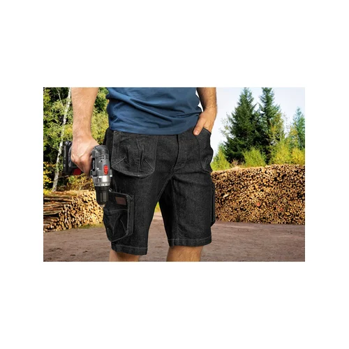 NEO DENIM BLACK trumpi darbiniai šortai, juodi, XS, 81-273-XS image 2