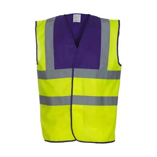 Yoko HVW100 signalinė liemenė 3XL Fluo Yellow/Purple image 3
