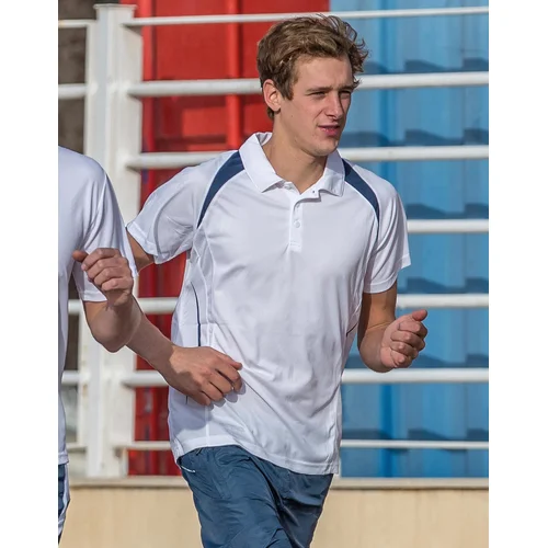 Spiro S177M polo marškinėliai trumpomis rankovėmis - S, Red/White image 3