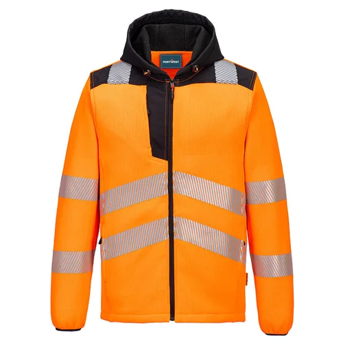 PORTWEST PW335 Hi-Vis flisinė striukė, S, Orange/Black image 1