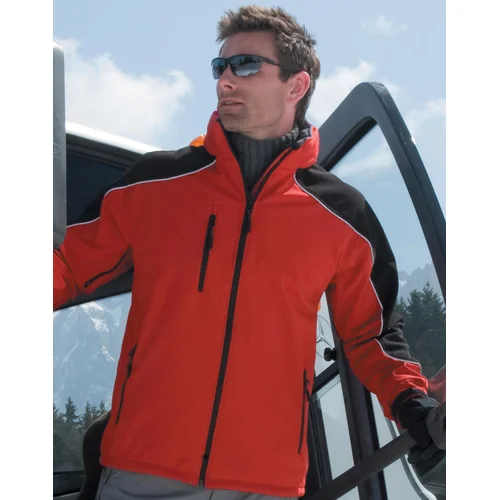 Result R118X Softshell vyriška striukė, L, Red/Black image 3