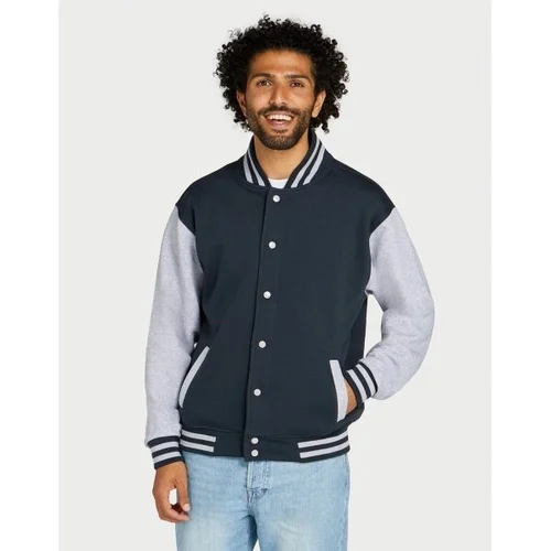 Vyriškas SGO450U užsegamas džemperis - L, Light Oxford/Navy image 1