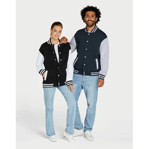 Vyriškas SGO450U užsegamas džemperis - L, Light Oxford/Navy image 2