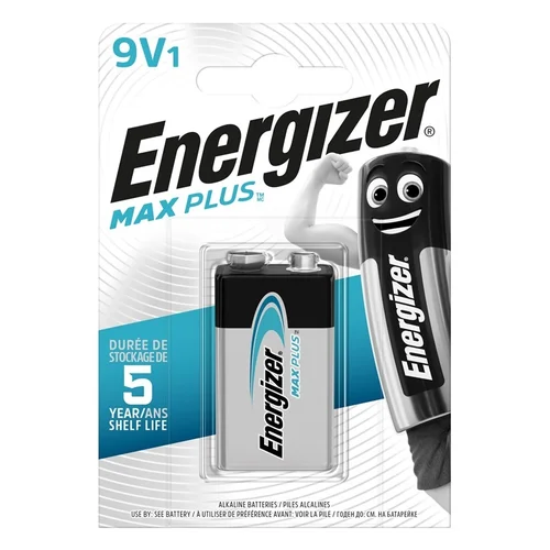 Energizer MAX PLUS 9V/6LR61 šarminė baterija image 1