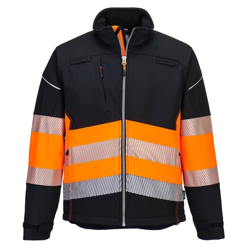 PORTWEST PW375 Softshell striukė XL, Black/Yellow image 1