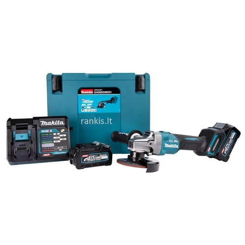 Makita GA005GM201 XGT 40Vmax kampinis šlifuoklis image 2