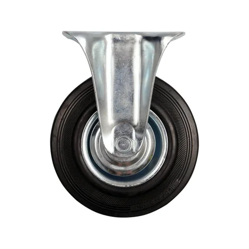 Vorel ratukas vežimėliui guminis juodas, d-125mm, 100kg image 1