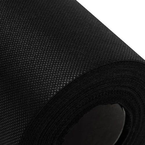 Vienkartinis flizelininis paklotas 20 g, 60 cm × 50 m, juodas image 2
