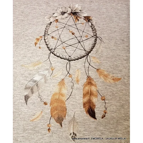 Pižama SAPNŲ GAUDYKLĖ, 2 dalių, 2XL, pilka image 2