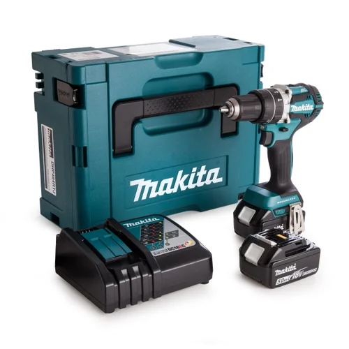 Makita DHP484RTJ Akumuliatorinis gręžtuvas - 18 V, 2x5,0 Ah Li-ion image 1
