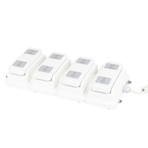 Kojinis pedalas 4 variklių elektrinei lovai, baltas image 1