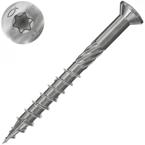 Fischer Medsraigčiai terasoms FTS-ST 5 x 80 A2, 100 vnt. image 1