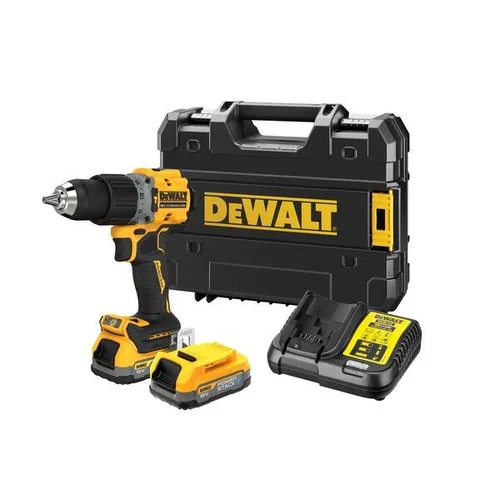 DeWalt DCD805E2T 18V POWERSTACK bešepetėlinis smūginis gręžtuvas-suktuvas image 1