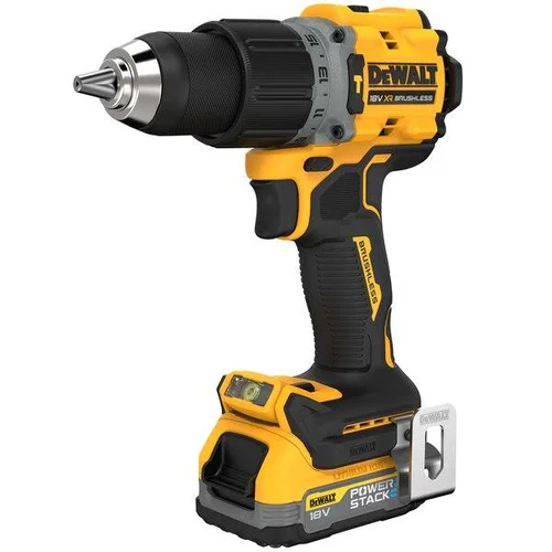 DeWalt DCD805E2T 18V POWERSTACK bešepetėlinis smūginis gręžtuvas-suktuvas image 2