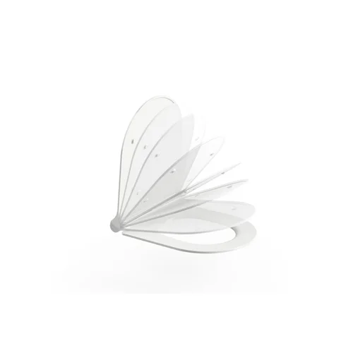 RAVAK Uni Chrome Slim klozeto dangtis, balta image 3