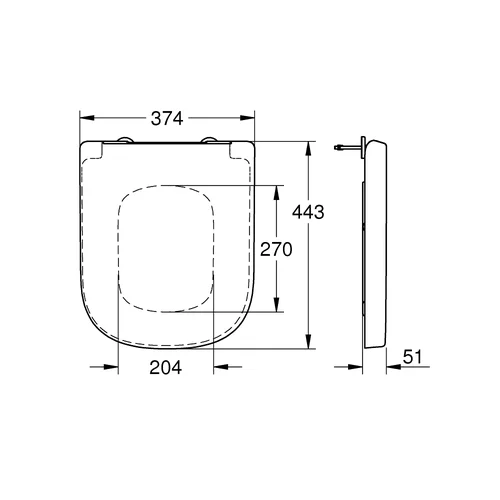 Grohe Euro Ceramic SoftClose klozeto dangtis 39330002 image 3
