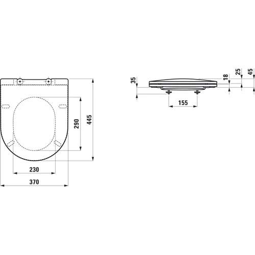 LAUFEN Pro H8669577160001 Pakabinamas klozetas image 2