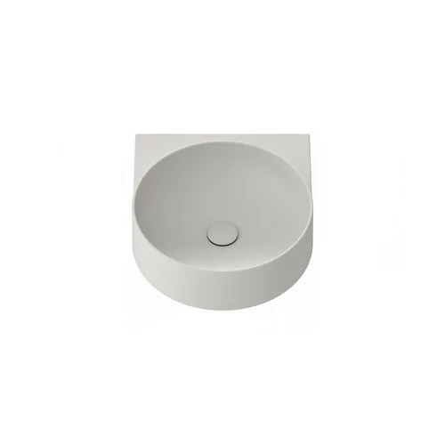 Keraminis praustuvas Yard 40, su skyle maišytuvui, Smoke Grey image 2