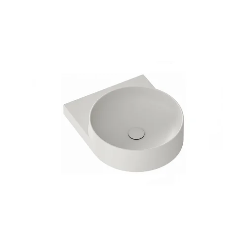 Keraminis praustuvas Yard 40, su skyle maišytuvui, Smoke Grey image 3