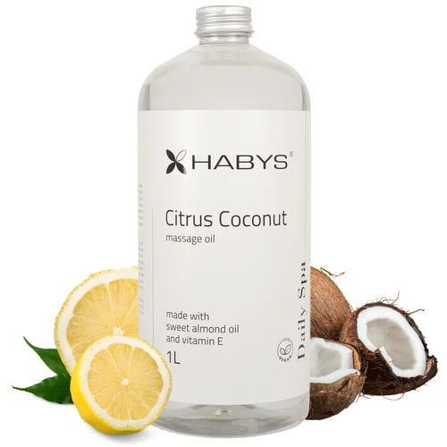 Habys Daily Spa Citrus Coconut masažo aliejus 1 000 ml image 1